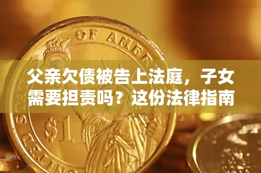 武汉父亲欠债被告上法庭，子女需要担责吗？这份法律指南必须看完