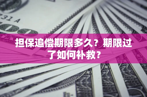 武汉担保追偿期限多久？期限过了如何补救？