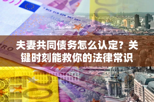 武汉夫妻共同债务怎么认定？关键时刻能救你的法律常识