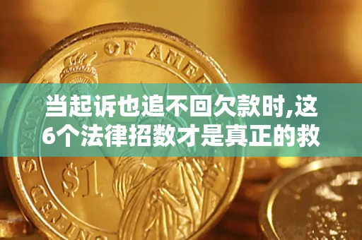 武汉当起诉也追不回欠款时,这6个法律招数才是真正的救命稻草